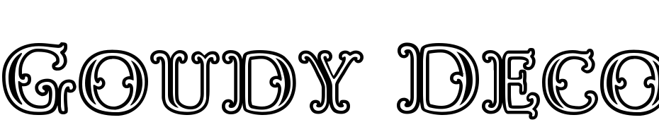 Goudy Decor Initial C Font Download Free